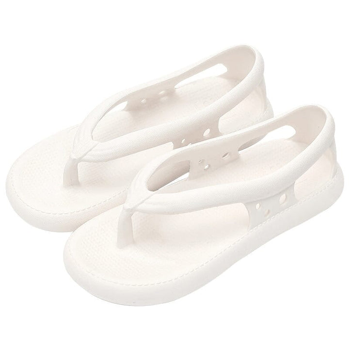 Comfortable, ultra-lightweight, waterproof & foldable summer toe sandals – Eva-White-3-3.5-State of Style