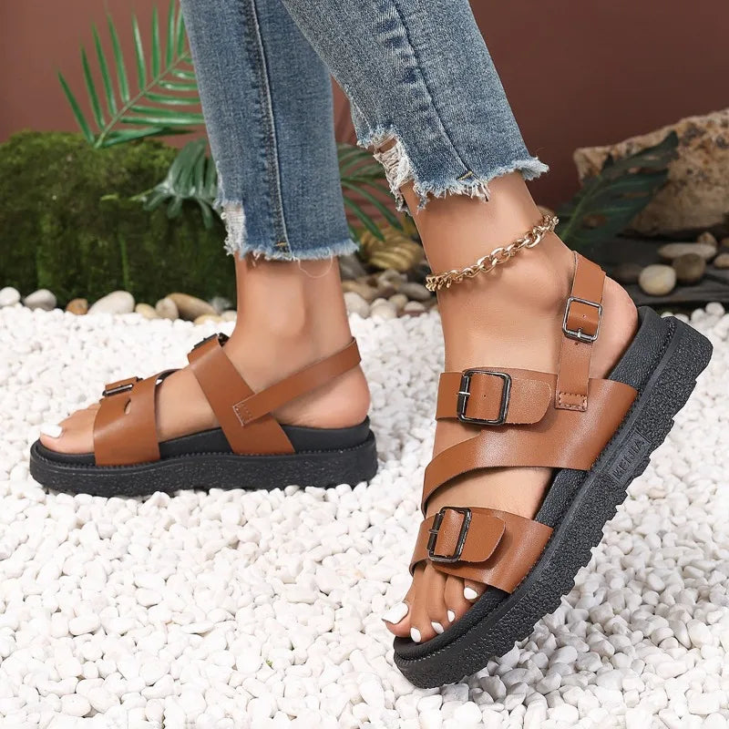 Comfortable vegan sandals for seniors with slip-resistant sole – Caitlyn-Black-3.5-State of Style