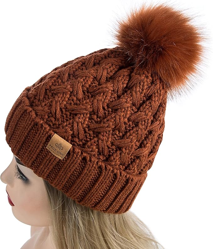 Comfortable Winter Pom Beanie - Yvonne-Beige-State of Style