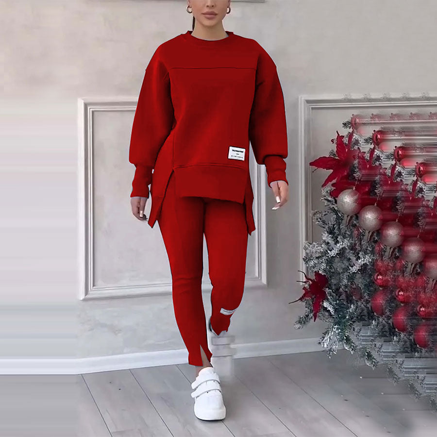 Comfortable Women's Clothing Set - Elin-Red-S-State of Style