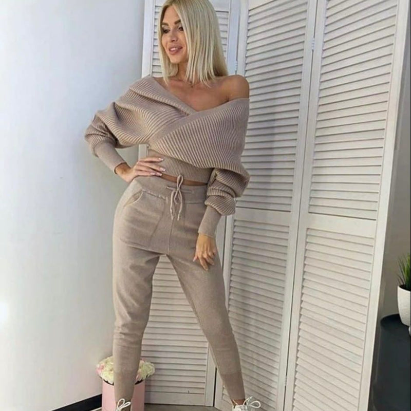 Comfortable Women's Lounge Suit | Perfect Home Wear Set-Khaki-One Size Fits All-State of Style