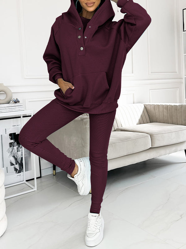 Comfortable Women's Set - Elodie-Dark Purple-S-State of Style