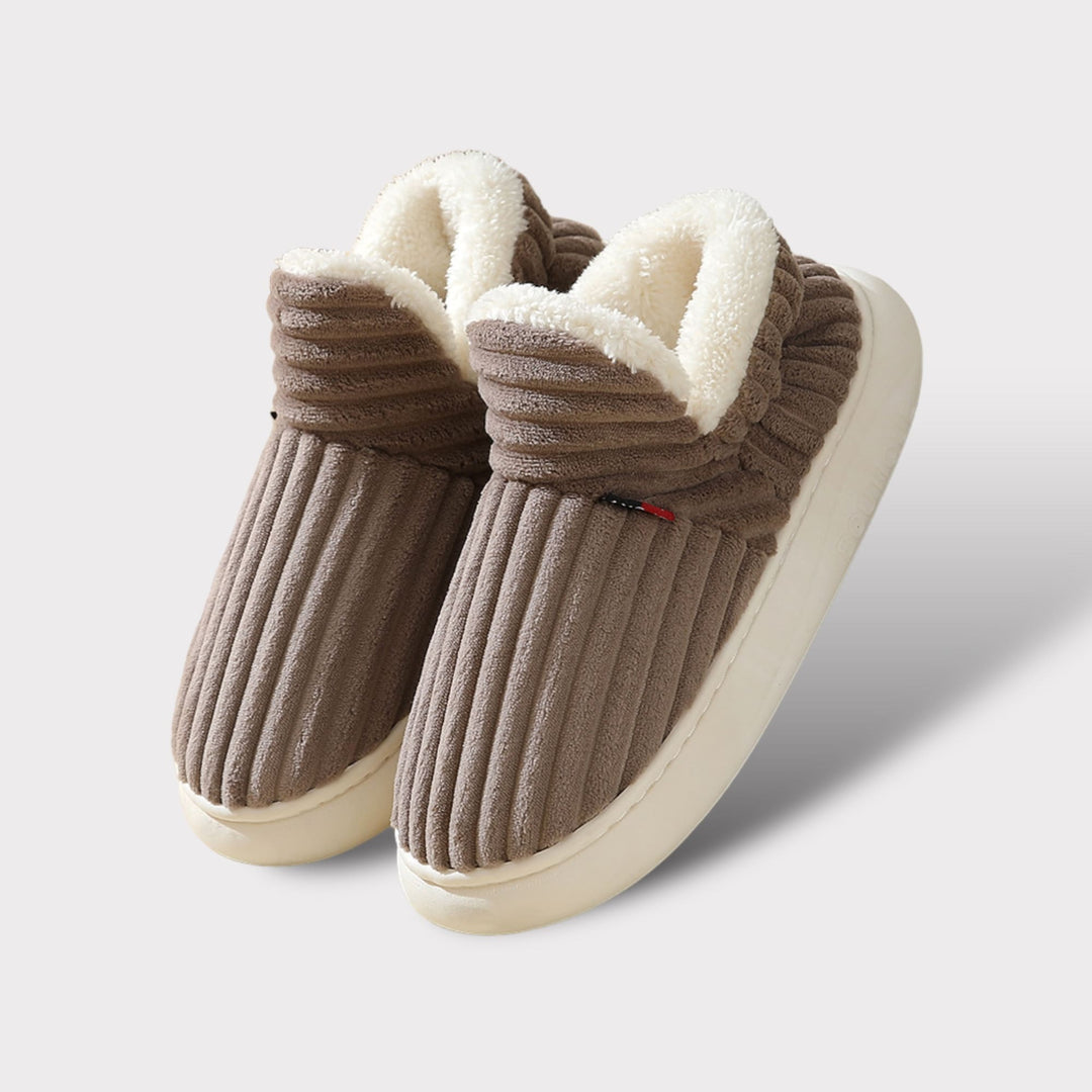 Comfortable Women’s Slippers - Aurora-Brown-36/37-State of Style