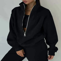 Comfortable Women's Tracksuit - Ava-Black-S-State of Style