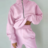 Comfortable Women's Tracksuit - Ava-Pink-S-State of Style