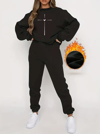Comfortable Women's Tracksuit - Ivy-Black-S-State of Style