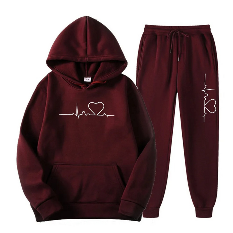 Comfortable Women’s Tracksuit - Lyra-Dark Brown-S-State of Style