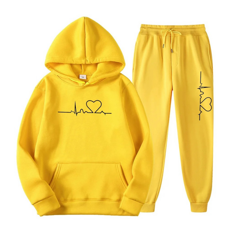 Comfortable Women’s Tracksuit - Lyra-Yellow-S-State of Style