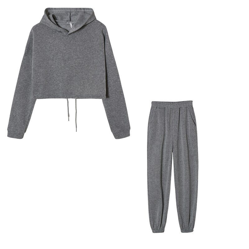 Comfortable Women's Tracksuit - Serena-Grey-S-State of Style