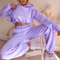 Comfortable Women's Tracksuit - Serena-Lavender-S-State of Style