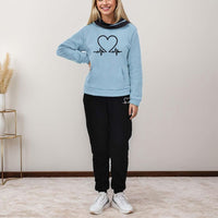 COMFORTABLE WOMEN'S TWO-PIECE TRACKSUIT - WARMFLEX™-Black-S-State of Style