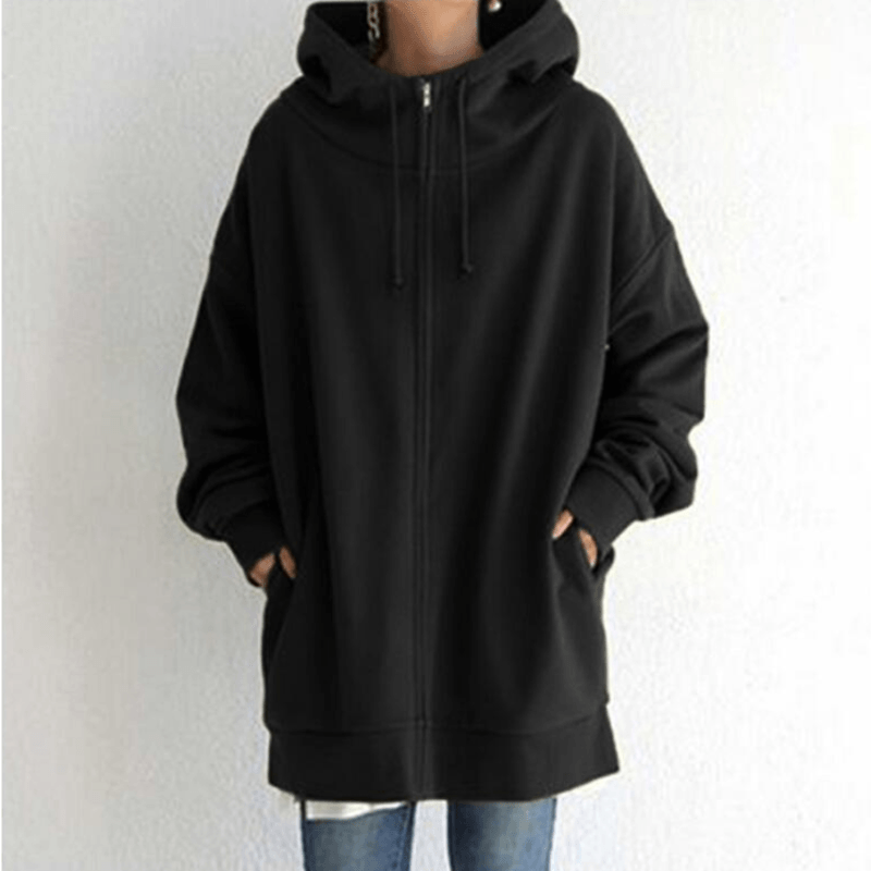 Comfortable Women's Vest with Hood - ComfyHood-Black-S-State of Style