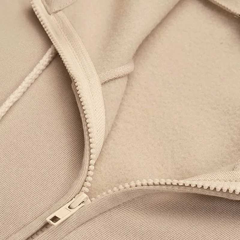 Comfortable Women's Vest with Hood - ComfyHood-Khaki-S-State of Style