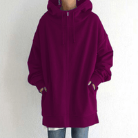 Comfortable Women's Vest with Hood - ComfyHood-Pink Red-S-State of Style