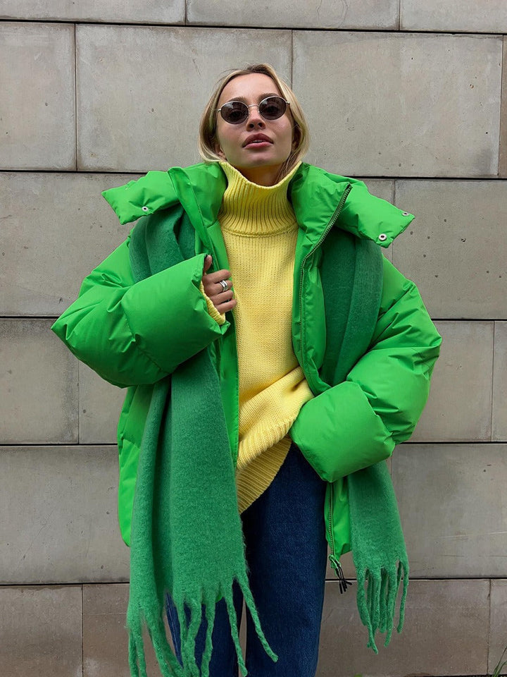 Comfortable Women’s Winter Coat - Aurora Luxe-Green-S-State of Style