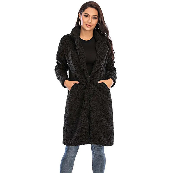 Comfortable Women's Winter Coat - Mila-Dark Grey-S-State of Style