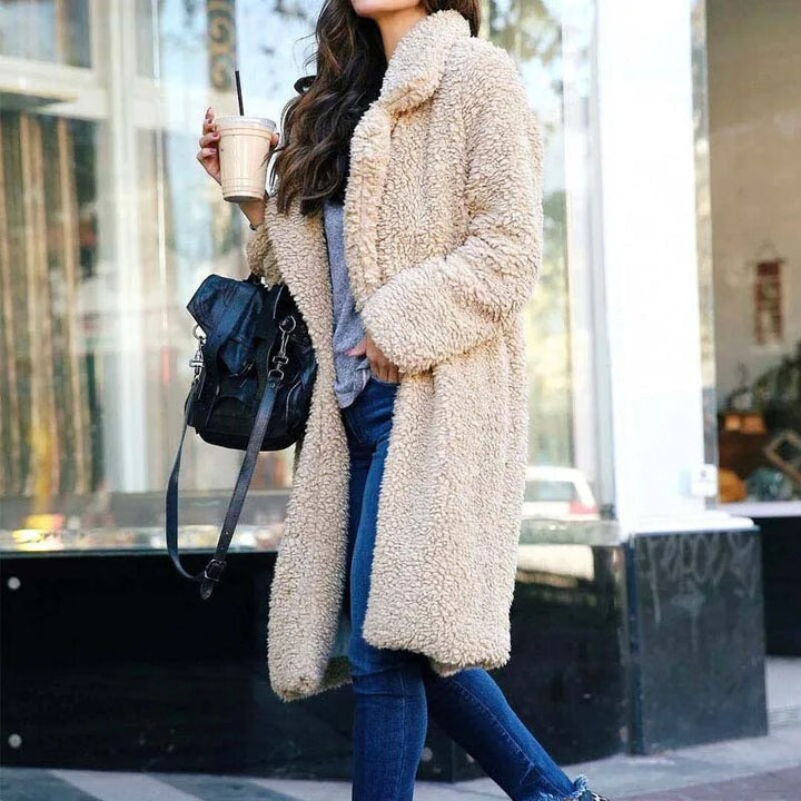 Comfortable Women's Winter Coat - Mila-Dark Grey-S-State of Style