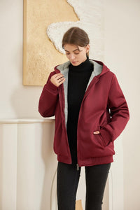 Comfortable Women's Winter Fleece Jacket - Gemma-Black-S-State of Style