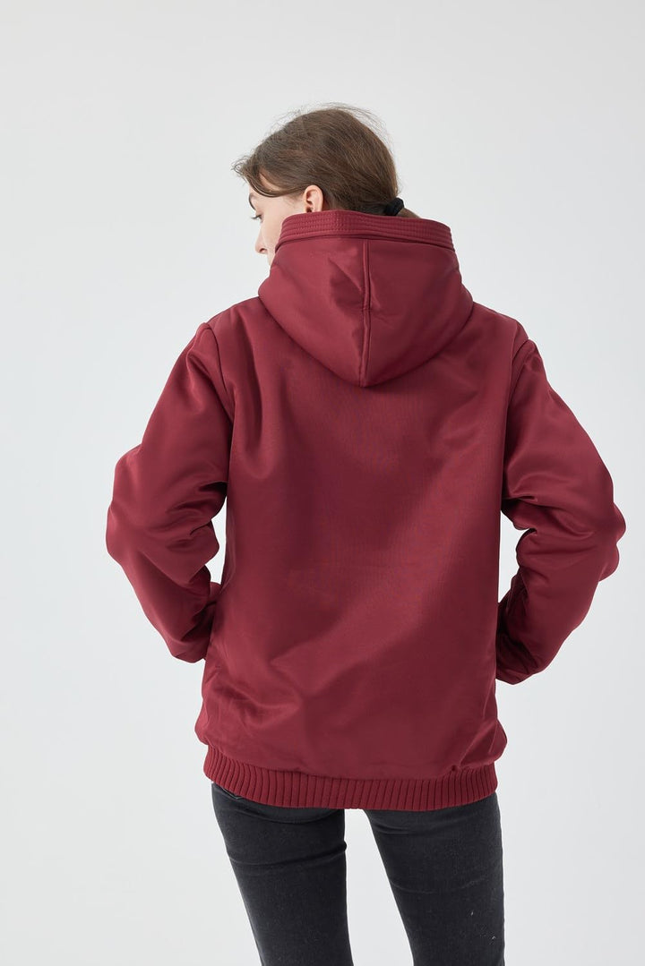 Comfortable Women's Winter Fleece Jacket - Gemma-Black-S-State of Style