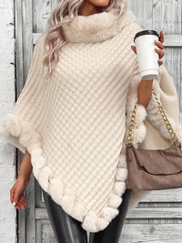 Comfortable Women's Winter Poncho - Aurora-S-State of Style