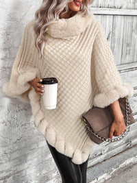 Comfortable Women's Winter Poncho - Aurora-S-State of Style