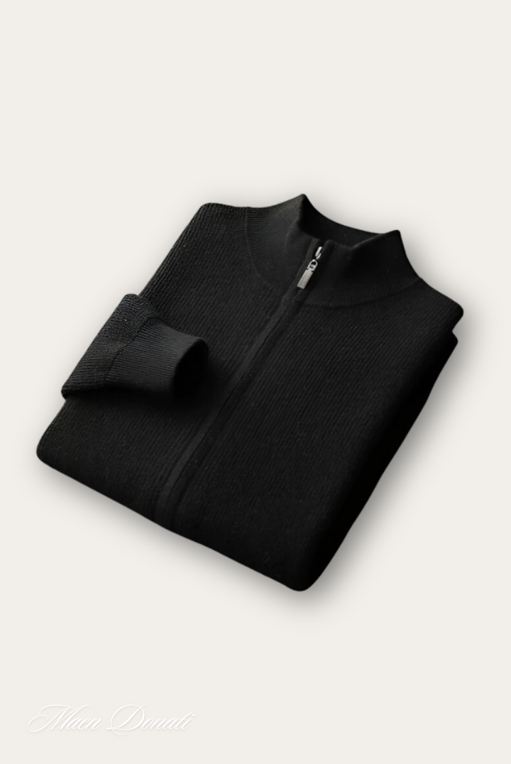 Comfortable Wool Men's Vest - Elias-Black-S-State of Style