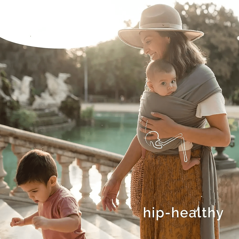 Comfortable Wrap Carrier - KleintjeKnuffel-Grey-State of Style