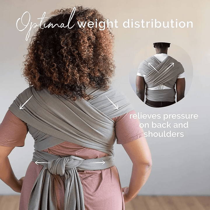 Comfortable Wrap Carrier - KleintjeKnuffel-Grey-State of Style