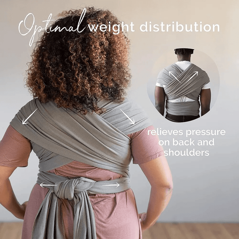 Comfortable Wrap Carrier - KleintjeKnuffel-Grey-State of Style
