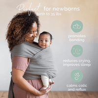 Comfortable Wrap Carrier - KleintjeKnuffel-Grey-State of Style