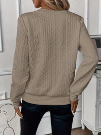Comfortable Zippered Women’s Sweater – Ella-White-S-State of Style
