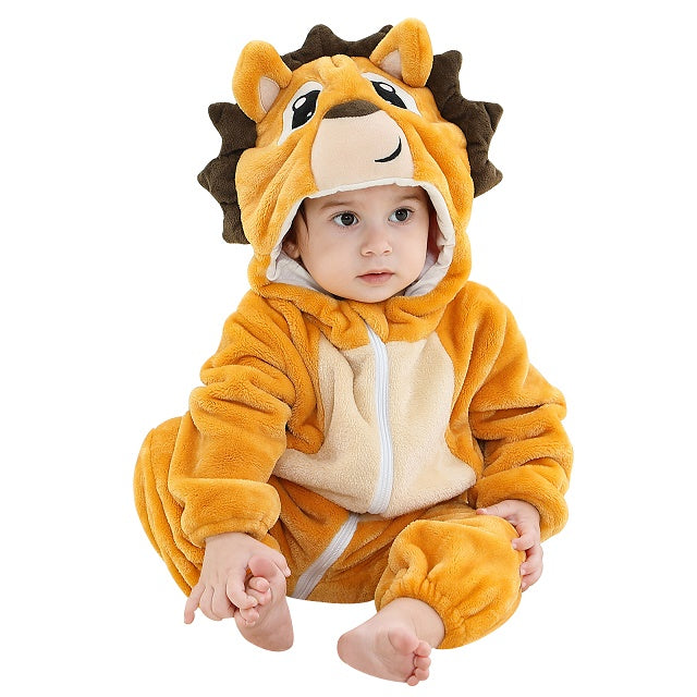 Comfy Baby Onesie with Hood - Soft Winter Warmth-7-2-6 Months-State of Style