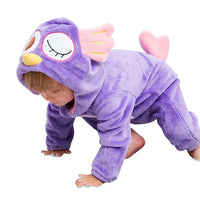 Comfy Baby Onesie with Hood - Soft Winter Warmth-8-2-6 Months-State of Style