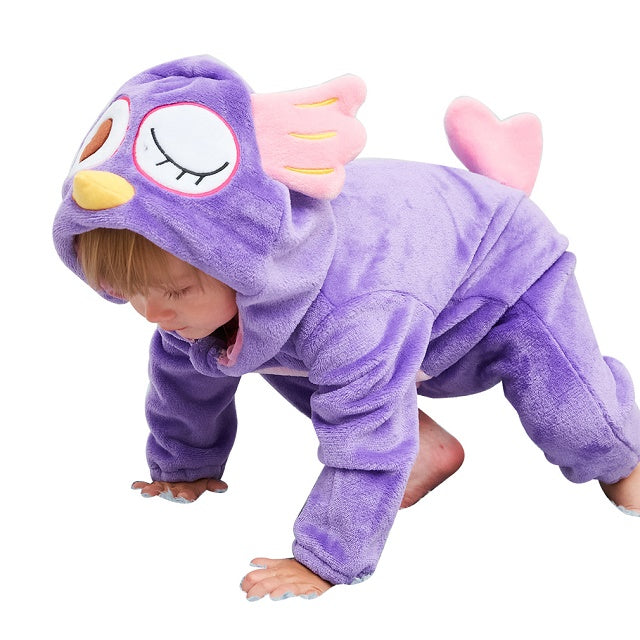 Comfy Baby Onesie with Hood - Soft Winter Warmth-8-2-6 Months-State of Style