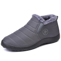 Comfy Fleece Ankle Boots - Elise-Grey-5-State of Style