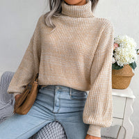 Comfy Knitted Turtleneck Jumper - Emilia-Apricot-S-State of Style