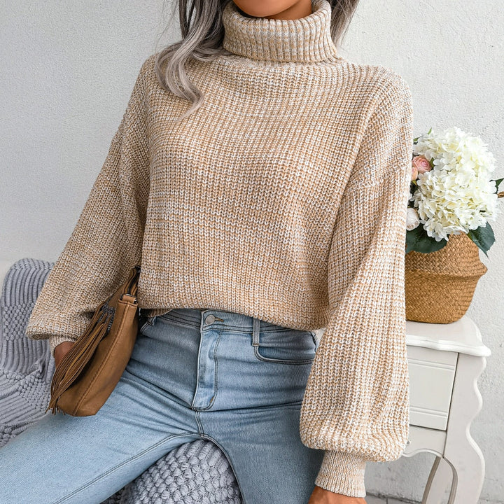 Comfy Knitted Turtleneck Jumper - Emilia-Apricot-S-State of Style