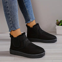 Comfy Thermal Slip-On Snow Boots - Sofia-Black-5-State of Style