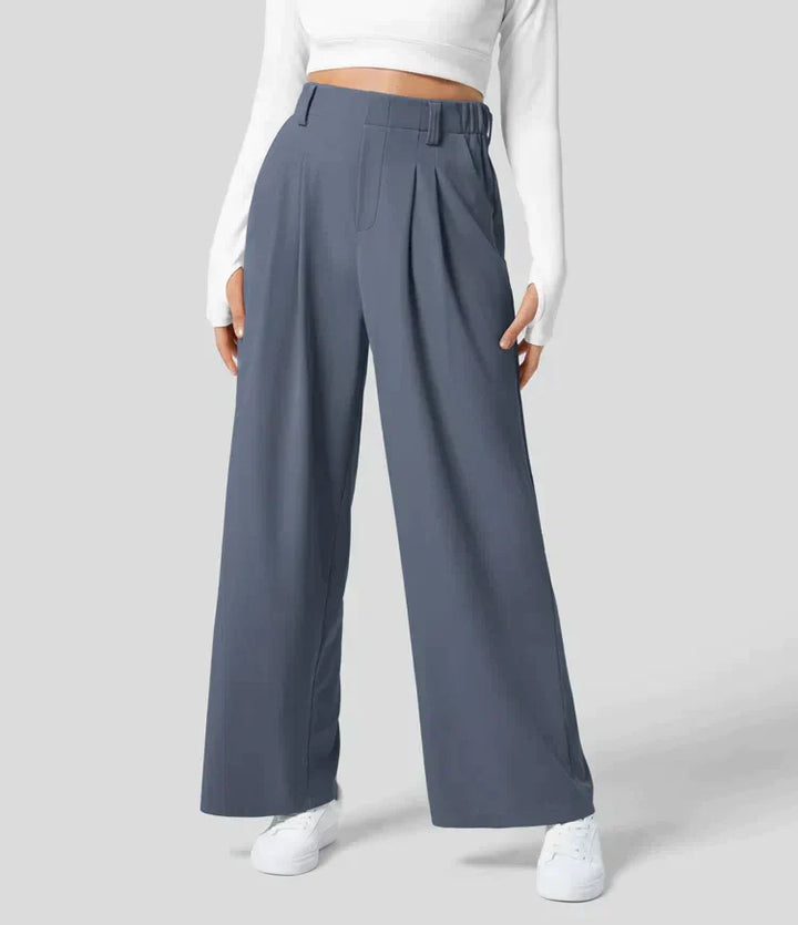 Comfy Women’s Wide Leg Pants - Amara-Trendy Blue-XS-State of Style