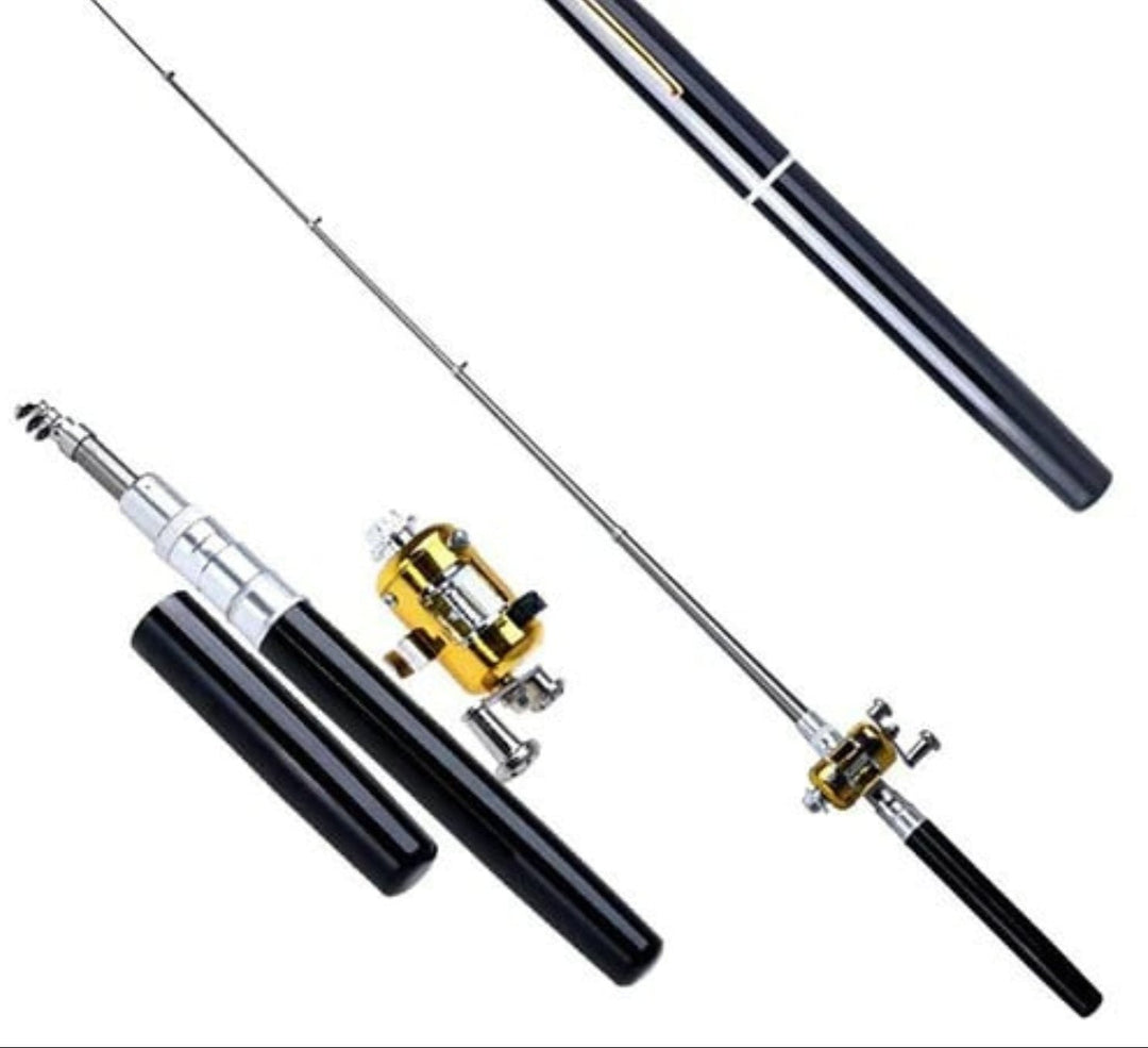 Compact Fishing Rod Set - TravelCast-Black-State of Style