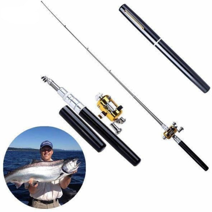 Compact Fishing Rod Set - TravelCast-Black-State of Style