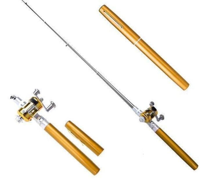 Compact Fishing Rod Set - TravelCast-Gold-State of Style