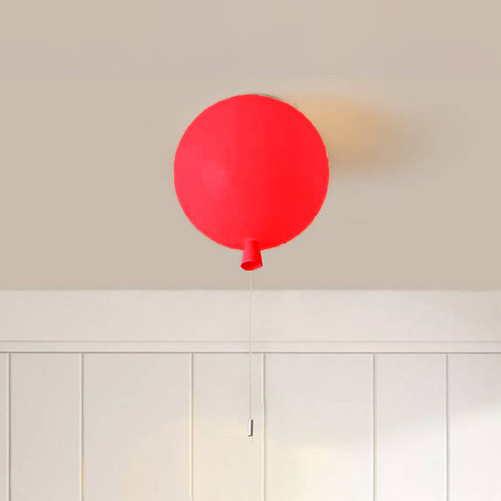Compact Modern LED Balloon Ceiling Lamp - AuraLite-20CM-Red-State of Style