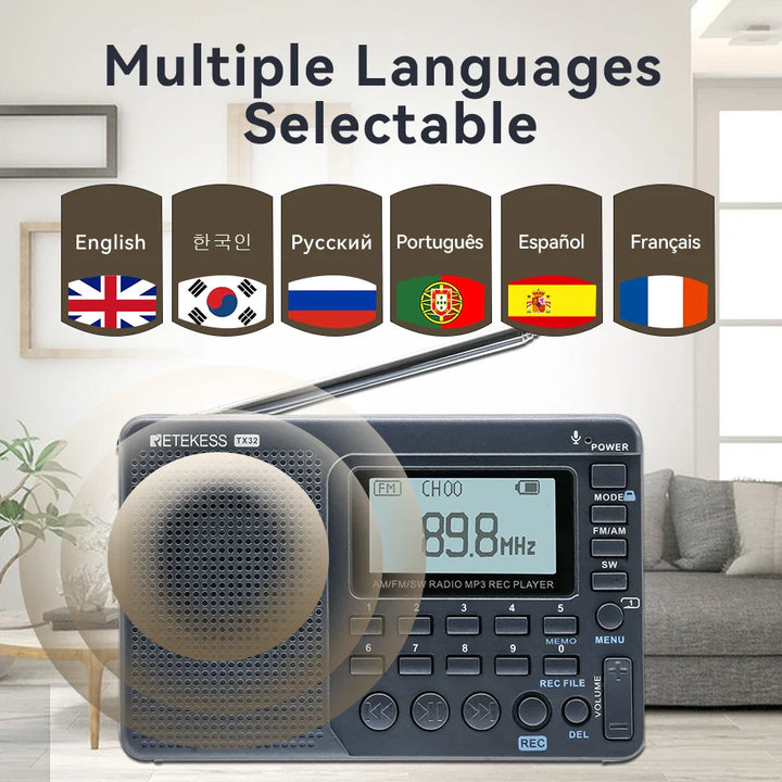 Compact Portable Radio - EchoWave-State of Style