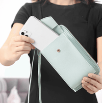 Compact PU Leather Crossbody Shoulder Bag with Adjustable Strap