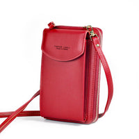 Compact PU Leather Crossbody Shoulder Bag with Adjustable Strap