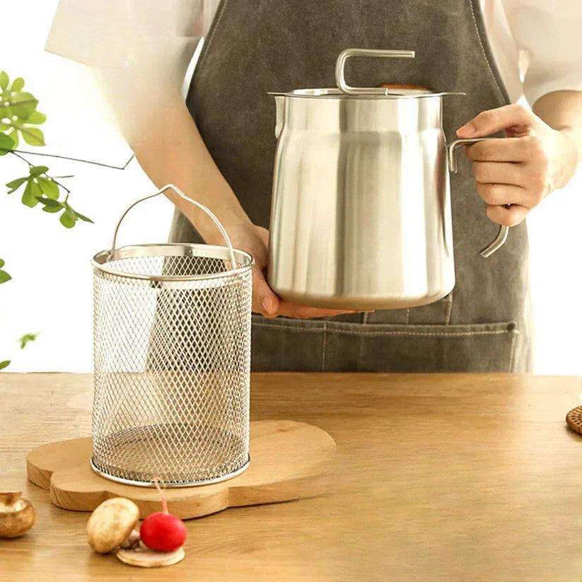 Compact Round Fryer - SnackMaster Pro-State of Style