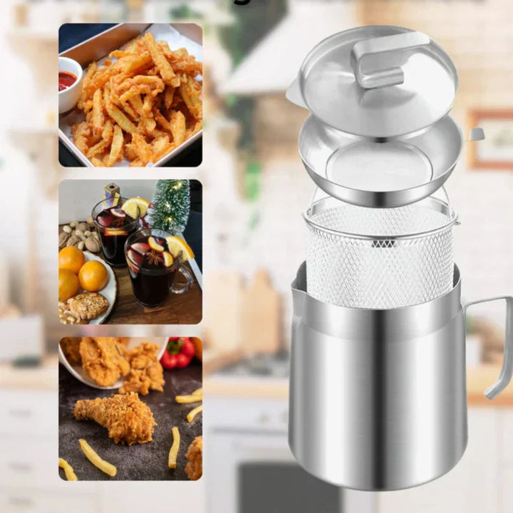 Compact Round Fryer - SnackMaster Pro-State of Style