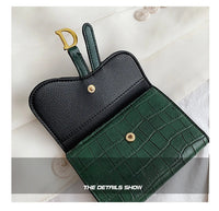 Compact Wallet with D-Buckle – Italian Elegance-Brown-State of Style