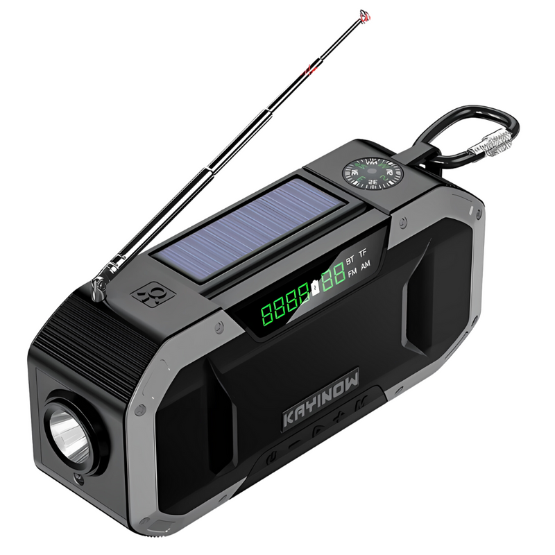 Comprehensive Emergency Radio - SurvivorLight-Black-State of Style